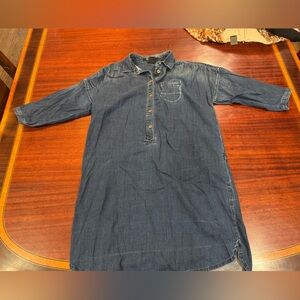 Women’s Blue Denim Shirt Dress